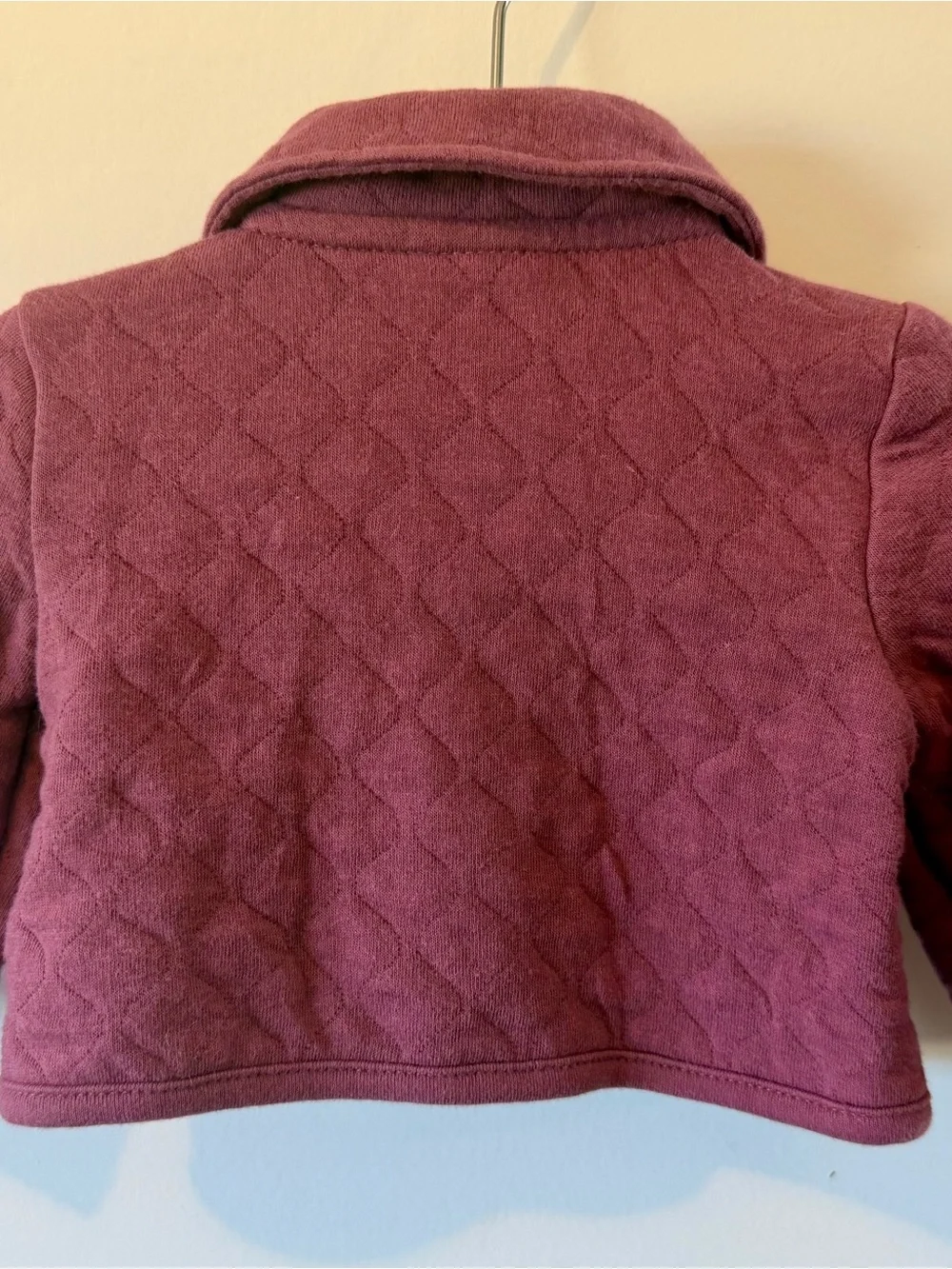 Carter's Quilted Button-Front Puffer Jacket - Plum Rose